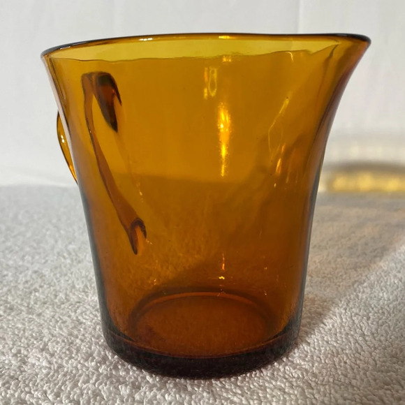 Vintage MCM Duralex France Amber Glass Jug Creamer Pitcher - Picture 2 of 14